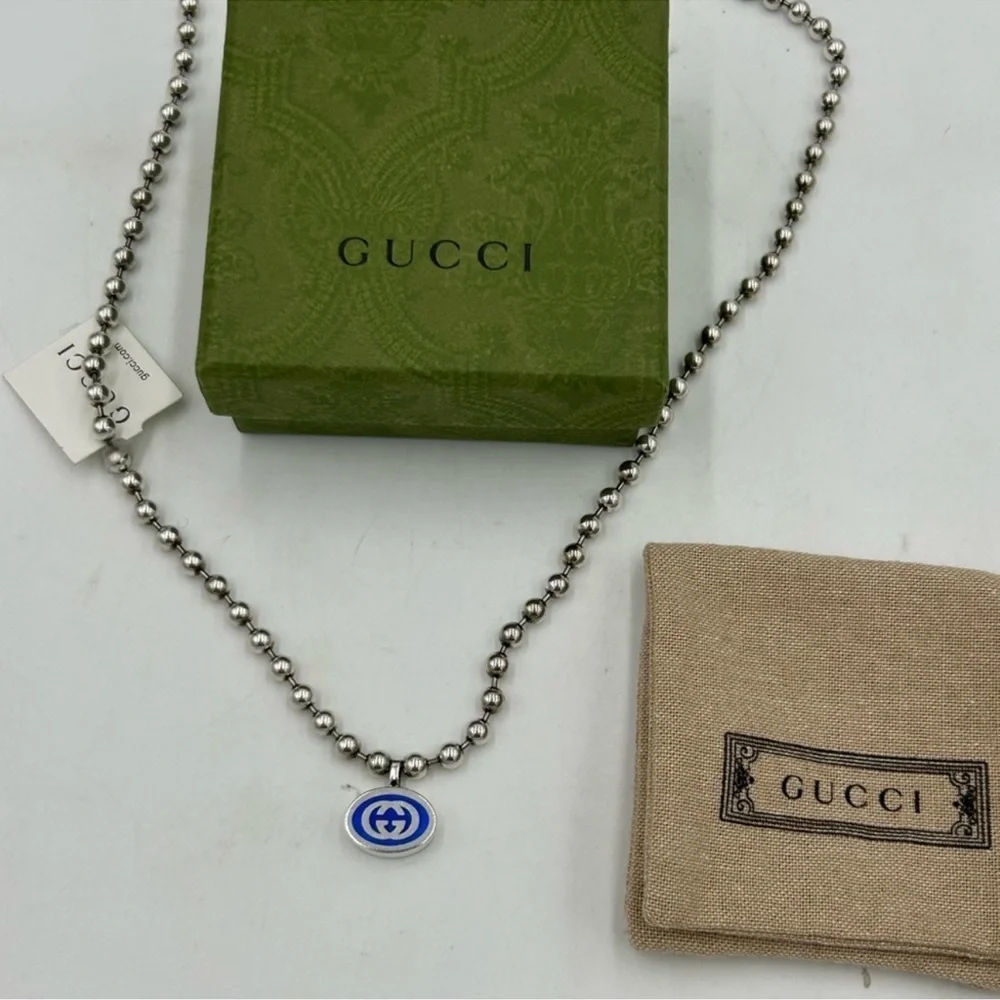 Women’s Gucci .925 sterling silver heavyweight necklace made in Italy
